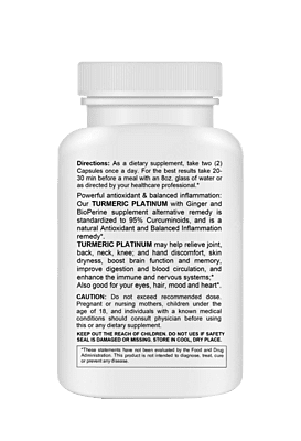 AIOOIA TURMERIC PLATINUM WITH BIOPERINE 60CAPS AIOOIA TURMERIC PLATINUM WITH BIOPERINE 60CAPS